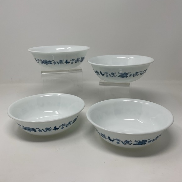 Corelle Other - Pioneer Woman Corelle Evie Blue Soup Cereal Bowls Set Of 4 White Floral Lot 2
